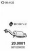 MAZDA B61S20600D Catalytic Converter